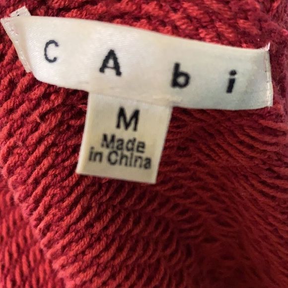 Cabi | Long Red Blue Knit Joy Sweater Cardigan 827 | M - Picture 7 of 8